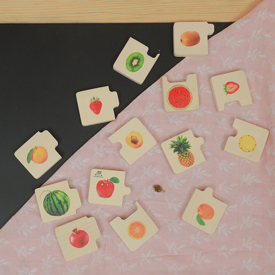 Chunky puzzle- Fruits (16 Chunks) - Ariro Toys