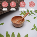 Neem Wood Bowl & Spoon aids motor skills , tactile sense , hand eye coordination and sensorial stimulation