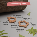 neem wood teethers are beneficial as it is  antifungal, antibacterial, non-toxic, chemical-free, immunity-boosting, and infection-preventing.