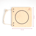wooden puzzle made with perfect dimensions for babies to flip