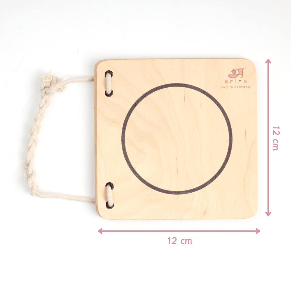 wooden puzzle made with perfect dimensions for babies to flip