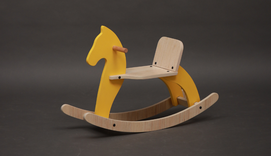 There is something timeless about a wooden rocking horse