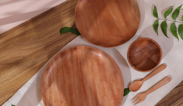Neem Wood Dinner Set