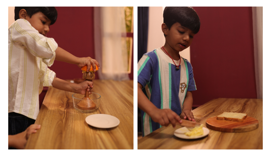 Why real tools scaled for kids are better than toy kitchen sets