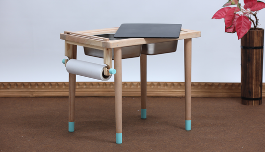 Ariro wooden sensory table for sensory play
