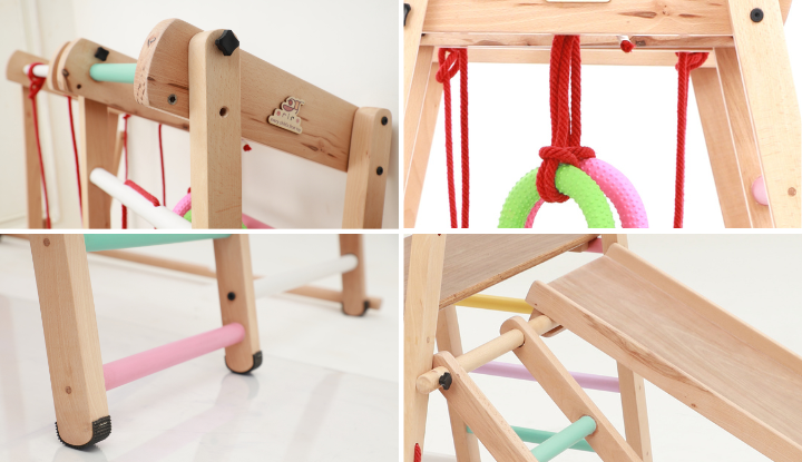 Wooden jungle gym wood quality, weight limits and safe finishes