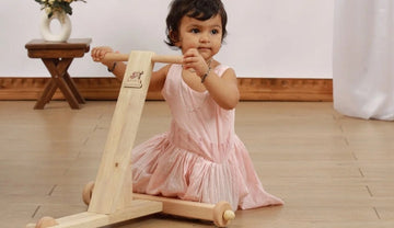 Wooden Traditional push wagon 