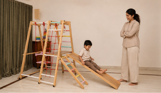 Jungle gym ground surfacing and anchoring