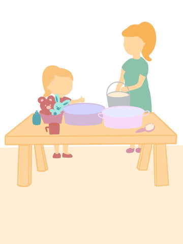 Montessori Toddler Activities to try at home: Doll/ Toy Wash - Ariro Toys