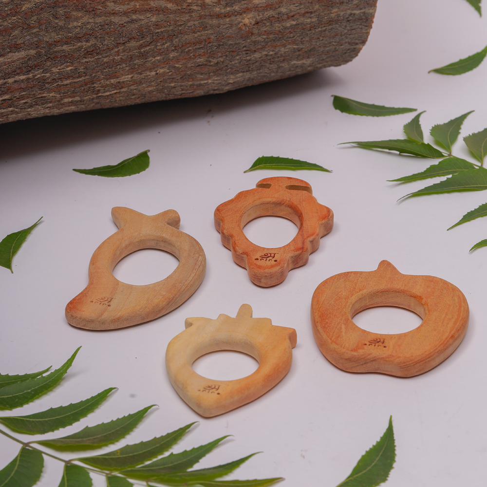 Wooden Teethers - Fruits