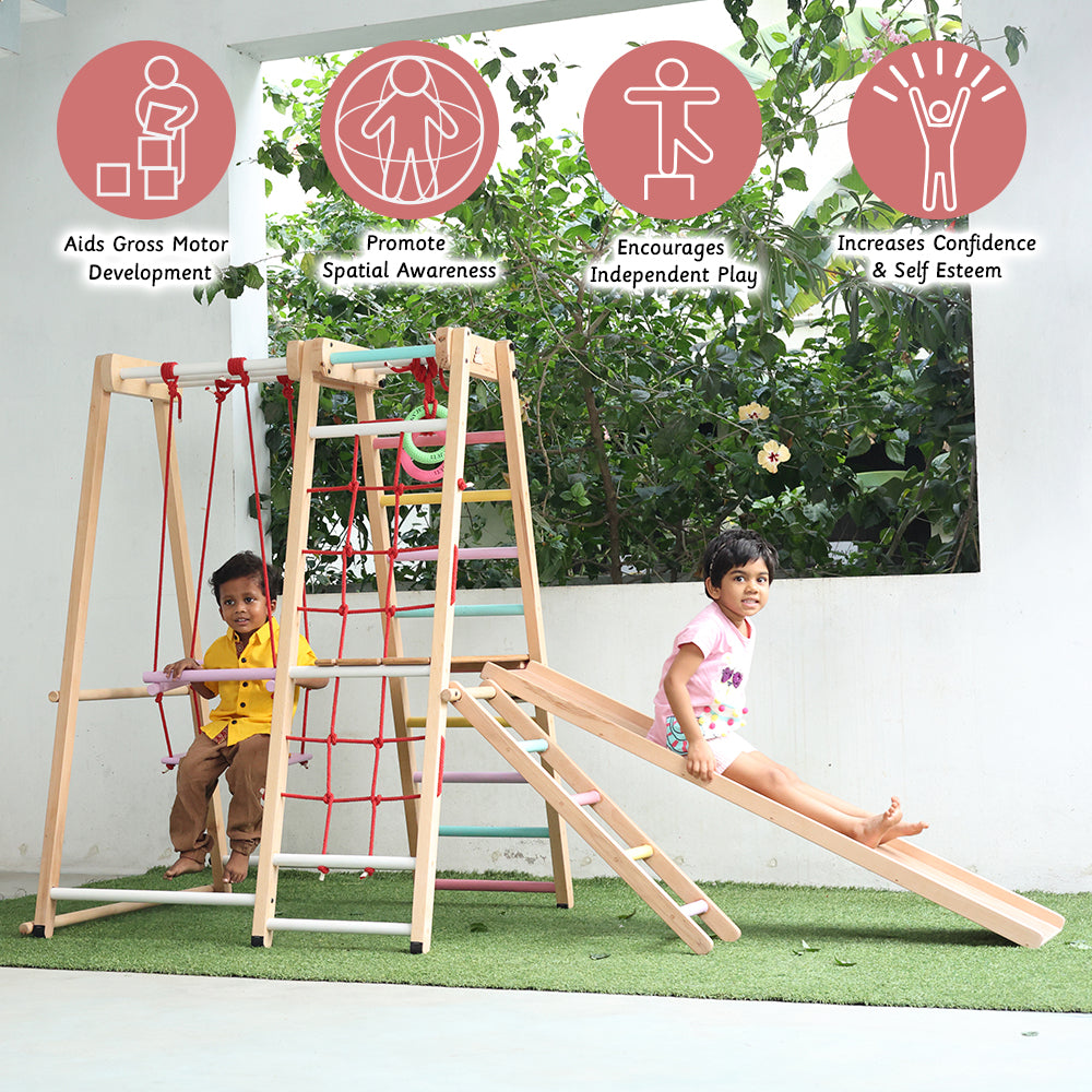 Outdoor play sales jungle gym