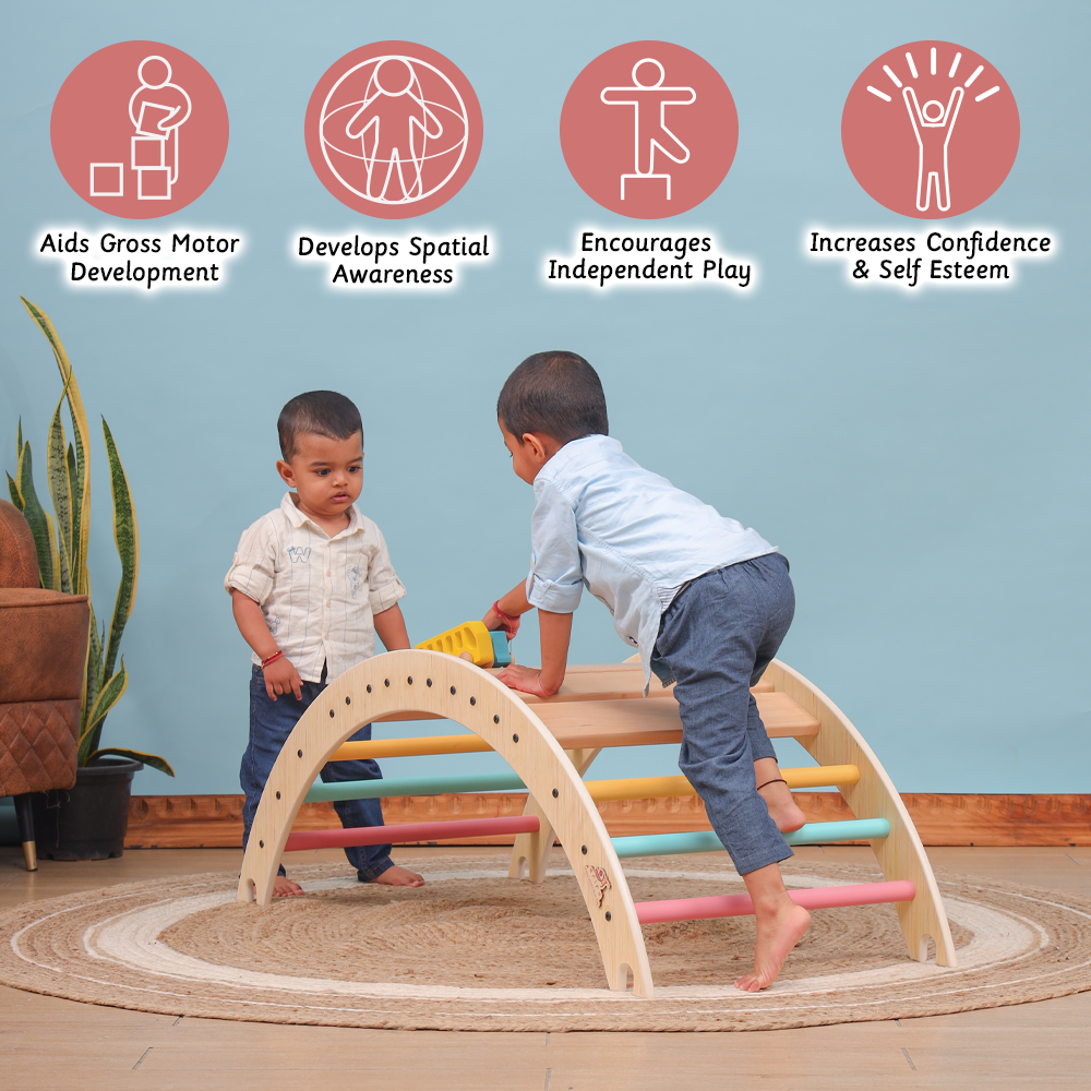 Pikler Climbing Arch - Semi Colored - Ariro Toys
