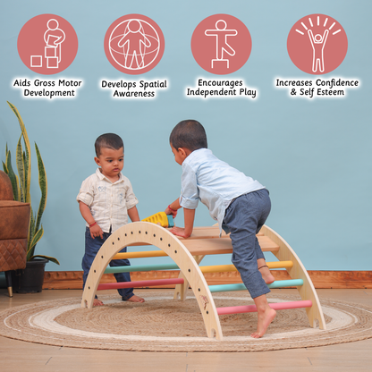 Pikler Climbing Arch - Semi Colored - Ariro Toys