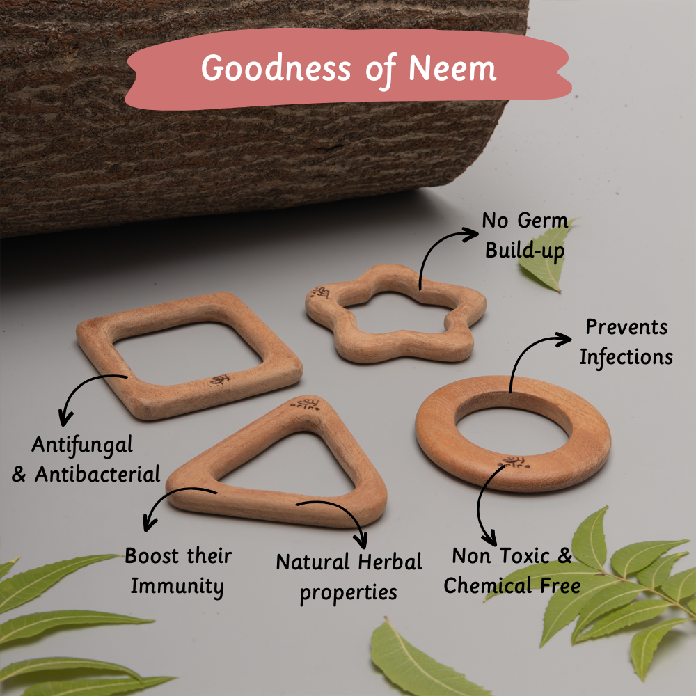 Wooden Teether-shapes