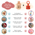 Wooden Bell Rattle