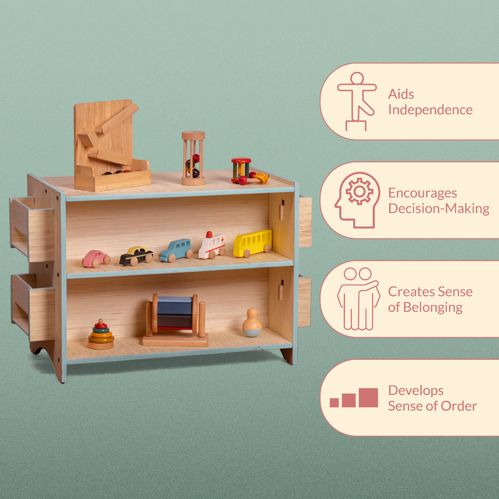 Montessori Toy And Book Shelf