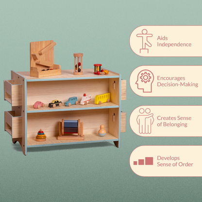 Montessori Toy And Book Shelf