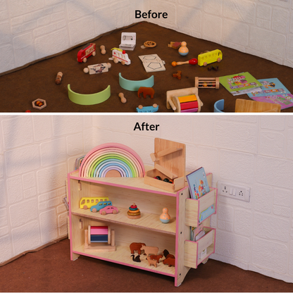 Montessori Toy And Book Shelf