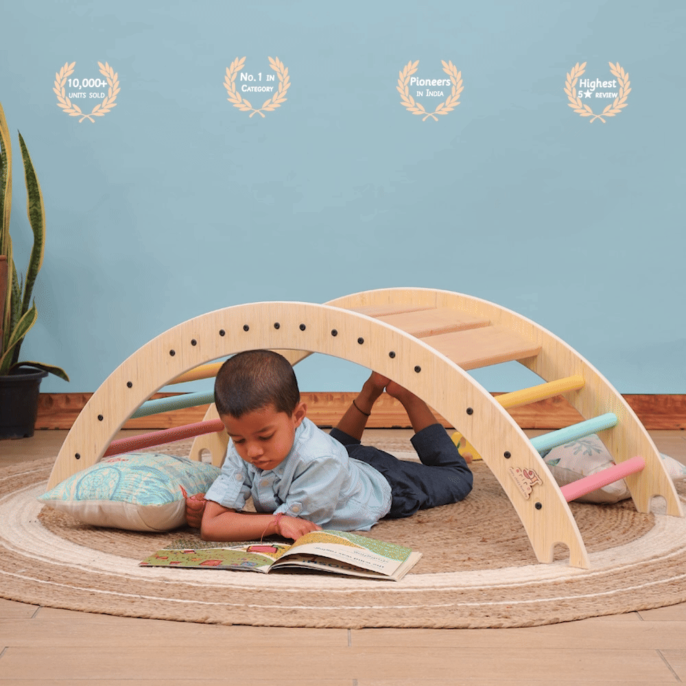 Pikler Climbing Arch - Semi Colored - Ariro Toys