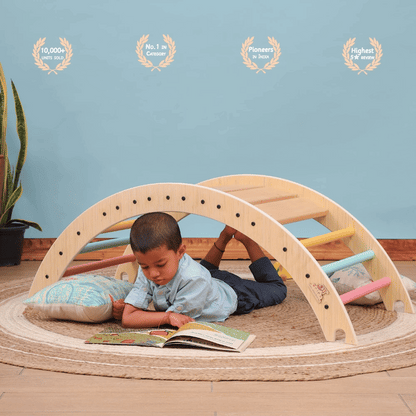Pikler Climbing Arch - Semi Colored - Ariro Toys