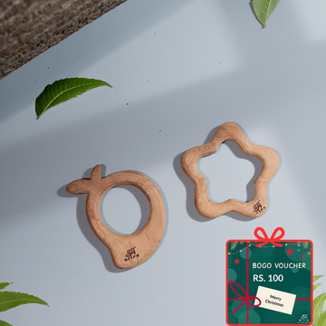 Wooden Teethers - Mango and Star