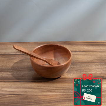 Neem Wood Bowl & Spoon