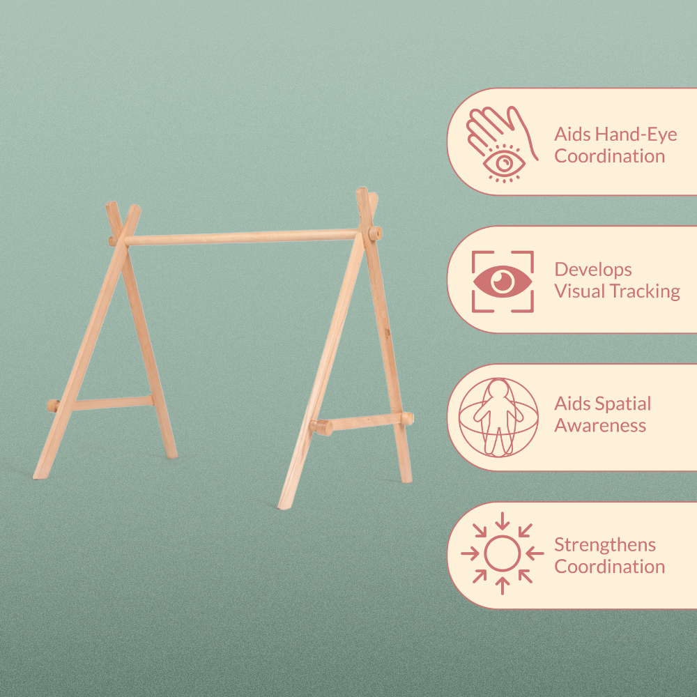 Baby Floor Gym-Natural - Ariro Toys