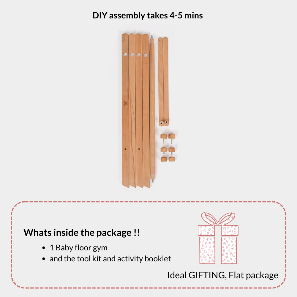 Baby Floor Gym-Natural - Ariro Toys