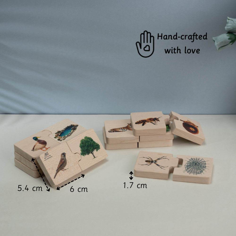 Chunky puzzle-Animals Habitat (16 Chunks) designed for tiny hands to explore grip, coordination, and early learning through simple, safe play