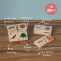 Crafted from sturdy maple wood with child-safe prints, these self-correcting puzzles are perfectly sized for toddlers 24+ months to boost matching skills, coordination, and attention to detail.