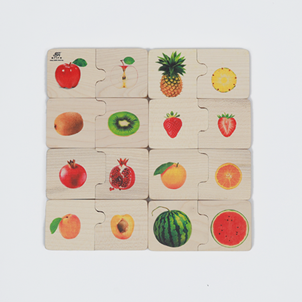 Chunky puzzle- Fruits (16 Chunks)  boost toddlers’ fine motor skills, creativity, and early learning.