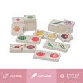 Chunky puzzle- Fruits & Vegetables Set (32 Chunks) is made eco friendly , light weight,  smiple  and purposeful