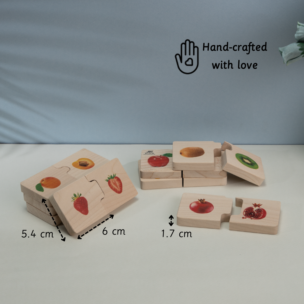 Chunky puzzle- Fruits (16 Chunks) designed for tiny hands to explore grip, coordination, and early learning through simple, safe play