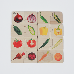 Chunky puzzle-Vegetables (16 Chunks) boost toddlers’ fine motor skills, creativity, and early learning.




