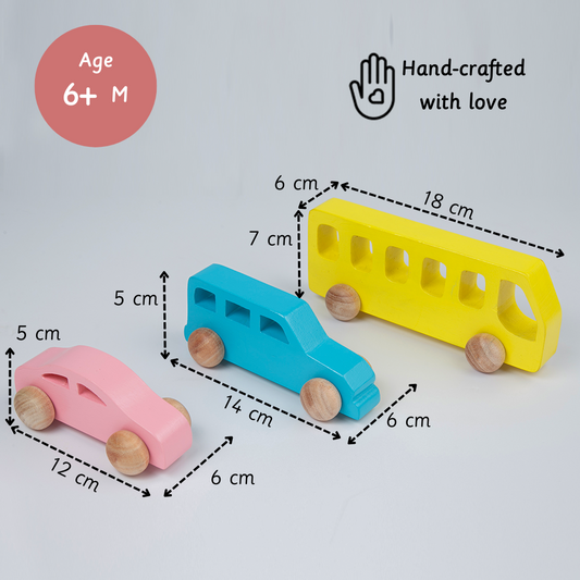 City Cruisers(Set of 6) Measurements