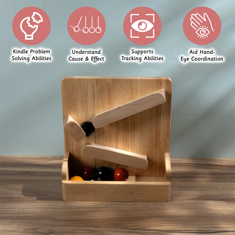 Classic ball slider develop problem-solving skills, understand cause and effect, improve tracking abilities, and enhance hand-eye coordination.