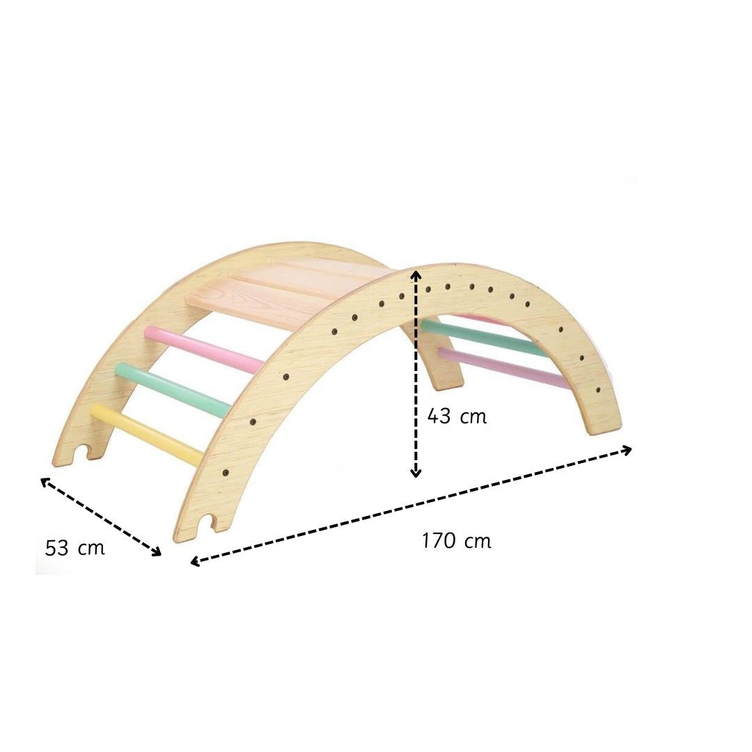 Pikler Climbing Arch - Semi Colored - Ariro Toys