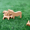 Wooden Farm Animals (Set of 13) is made up of FSC certified beech wood 