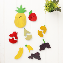 fun fruit puzzles — easy to match, perfect for little hands