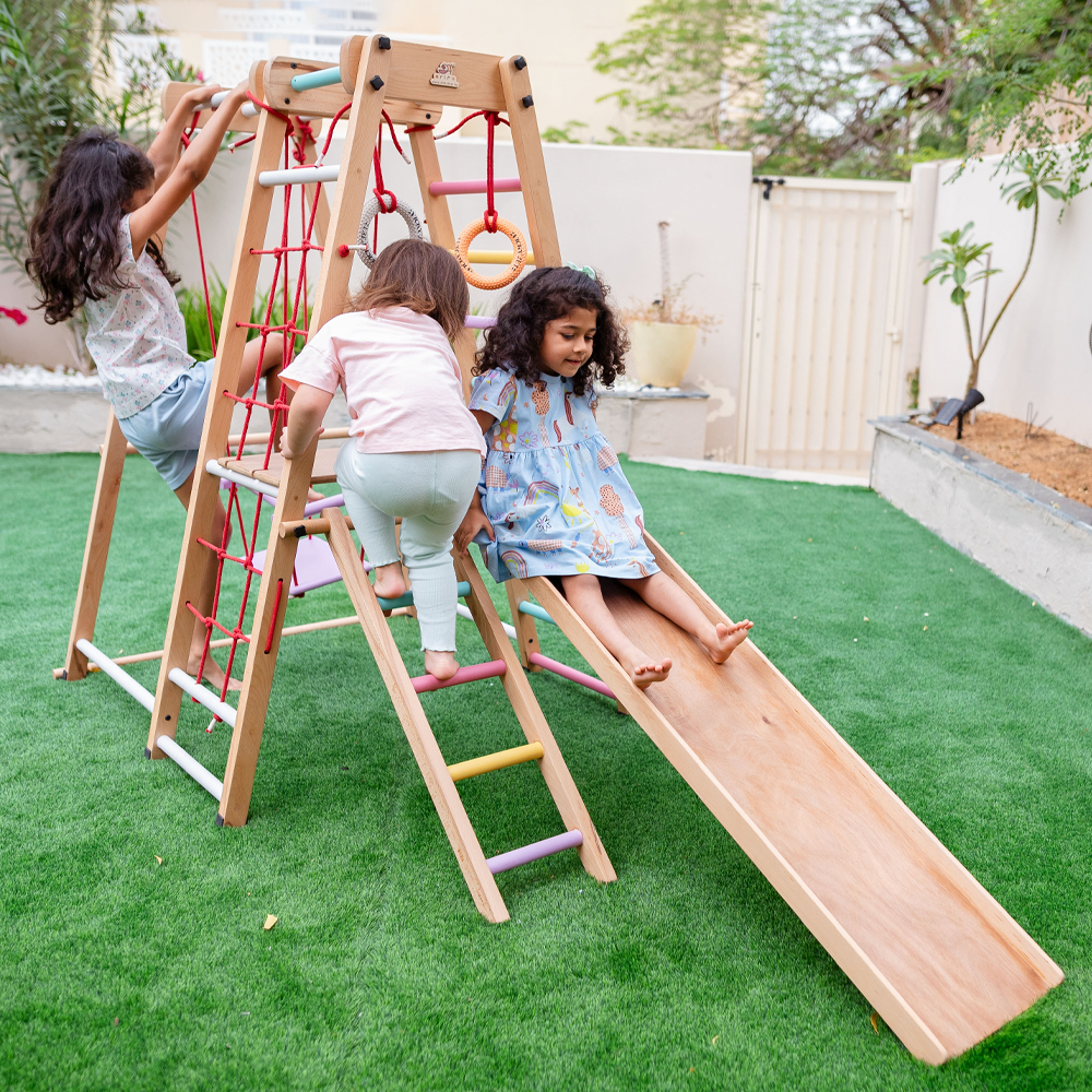 Jungle Gym Ultimate  is perfect for safe and stylish indoor play.




