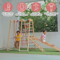 Jungle Gym Ultimate aids gross development . spatial awareness , confidence and encourages independent play