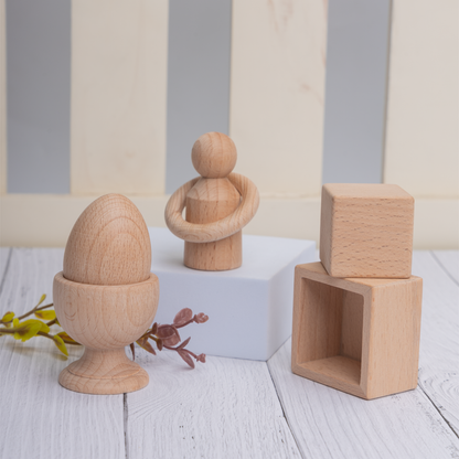 Montessori First Puzzle Set is designed for tiny hands to explore grip, coordination, and early learning through simple, safe play