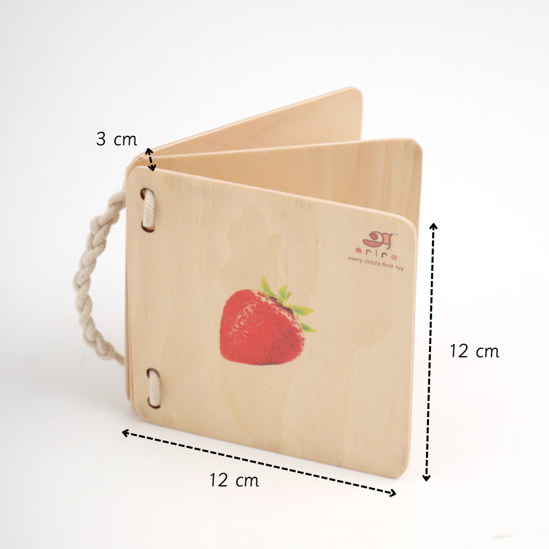 wooden book is perfectly curated by experts with perfect dimensions for children's  purposeful play 