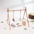 Neem Infant Starter Bundle crafted  for infants, complete with hanging sensory toys and tactile accessories to stimulate early motor and visual development.
