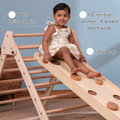 Pikler Triangle - Natural  water resistant paint FSC certified germanA graded beech wood child safe