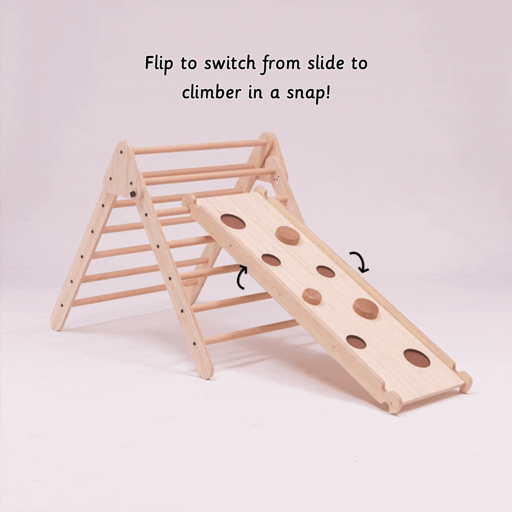 Pikler Triangle - Natural slide and climber