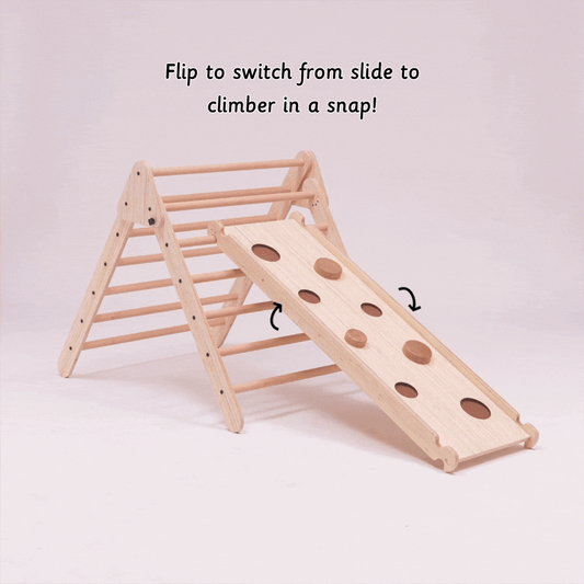 Pikler Triangle - Natural slide and climber