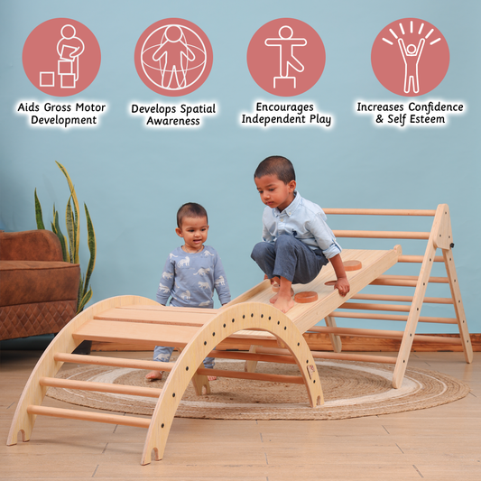 Pikler Triangle and Pikler Arch developmental benefits