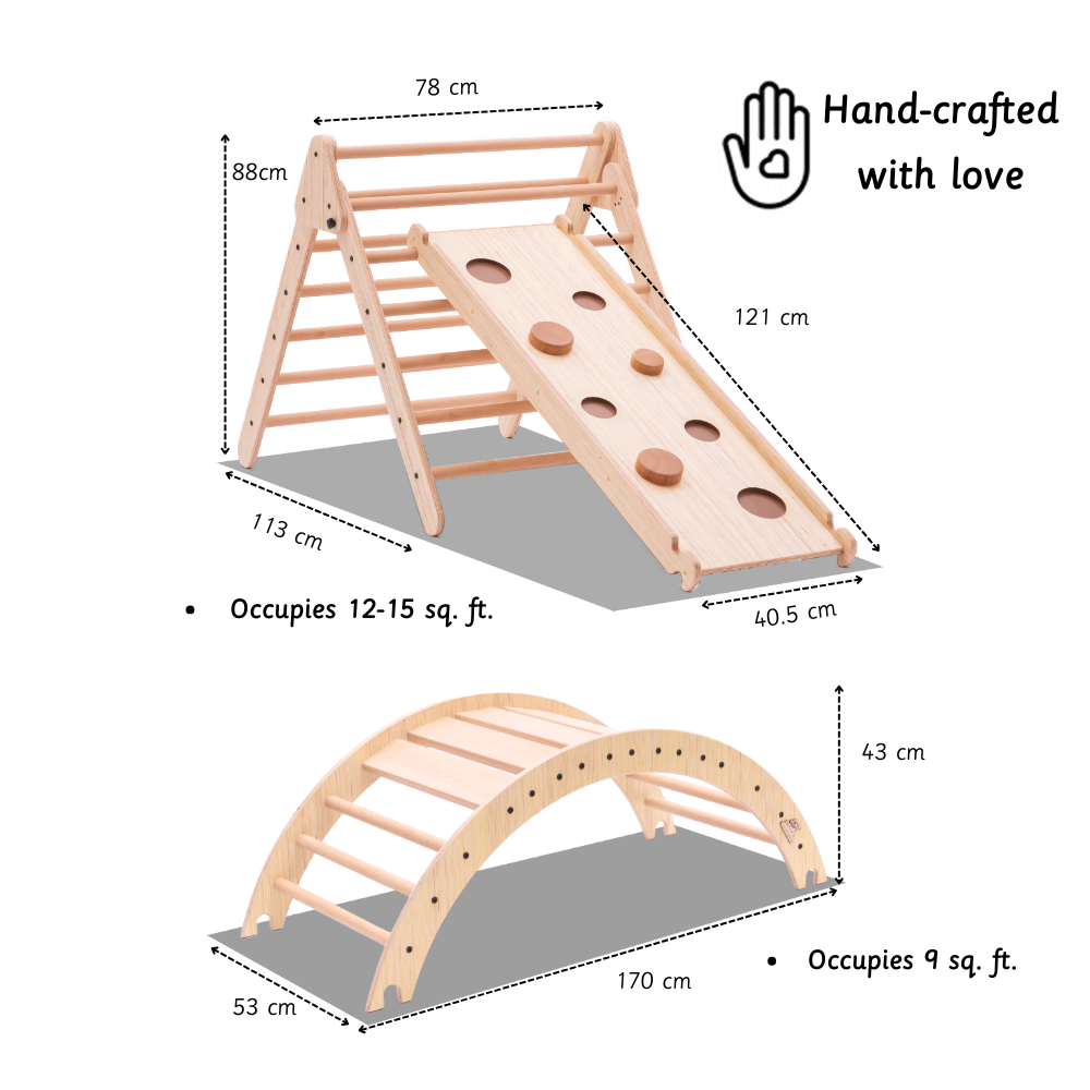 Pikler Triangle and Pikler Arch - Natural measurement