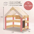 playhouse is perfect for any home, fits up to 4 kids aged 2–12, and offers endless imaginative play possibilities.






